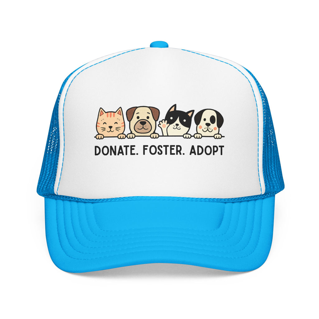 Donate Foster Adopt Trucker Hat — Rescue Pet Mesh Cap