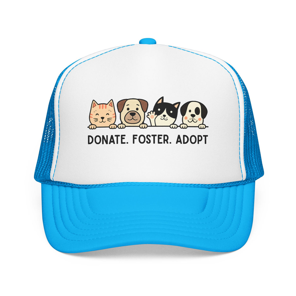 Donate Foster Adopt Trucker Hat — Rescue Pet Mesh Cap