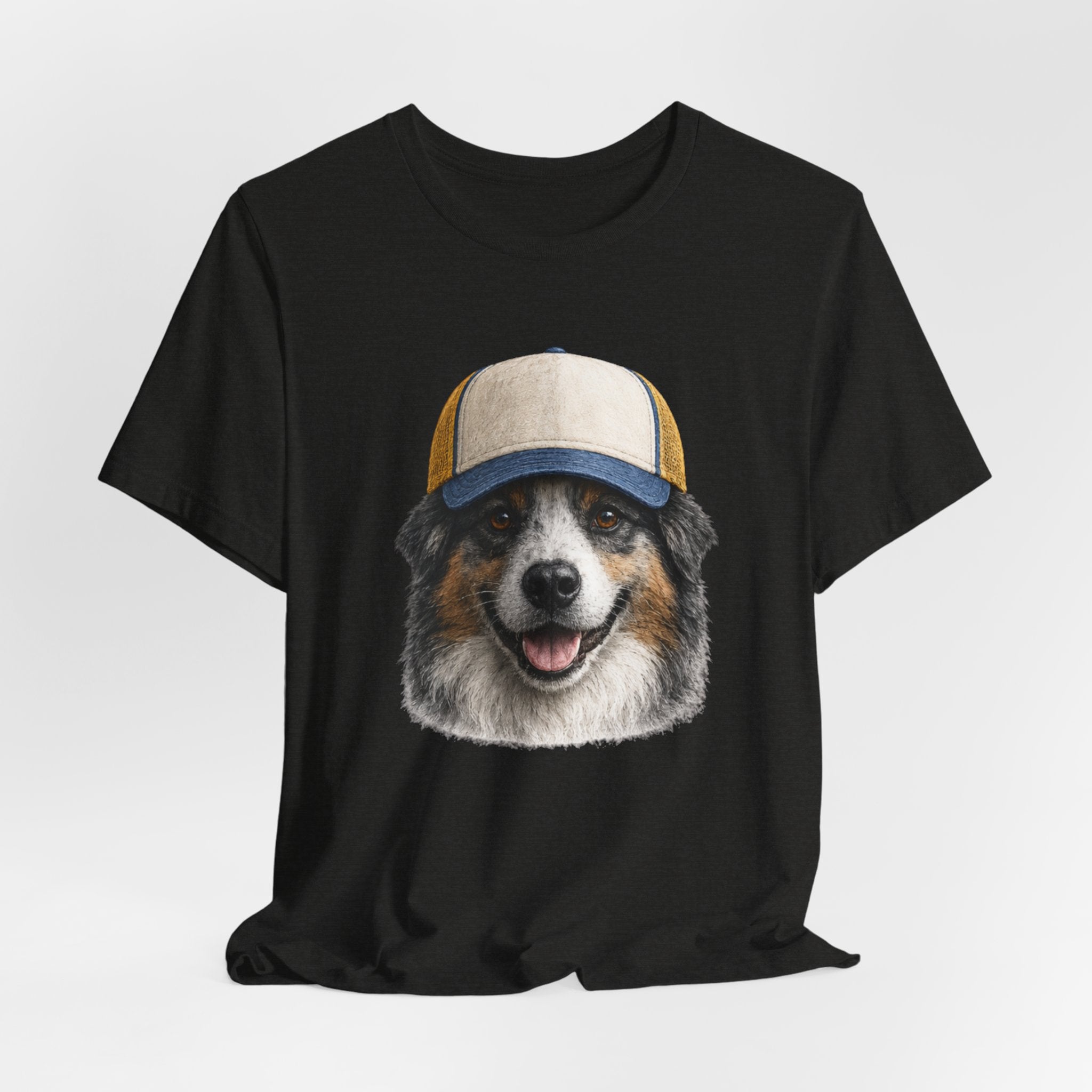 Aussie in a trucker hat