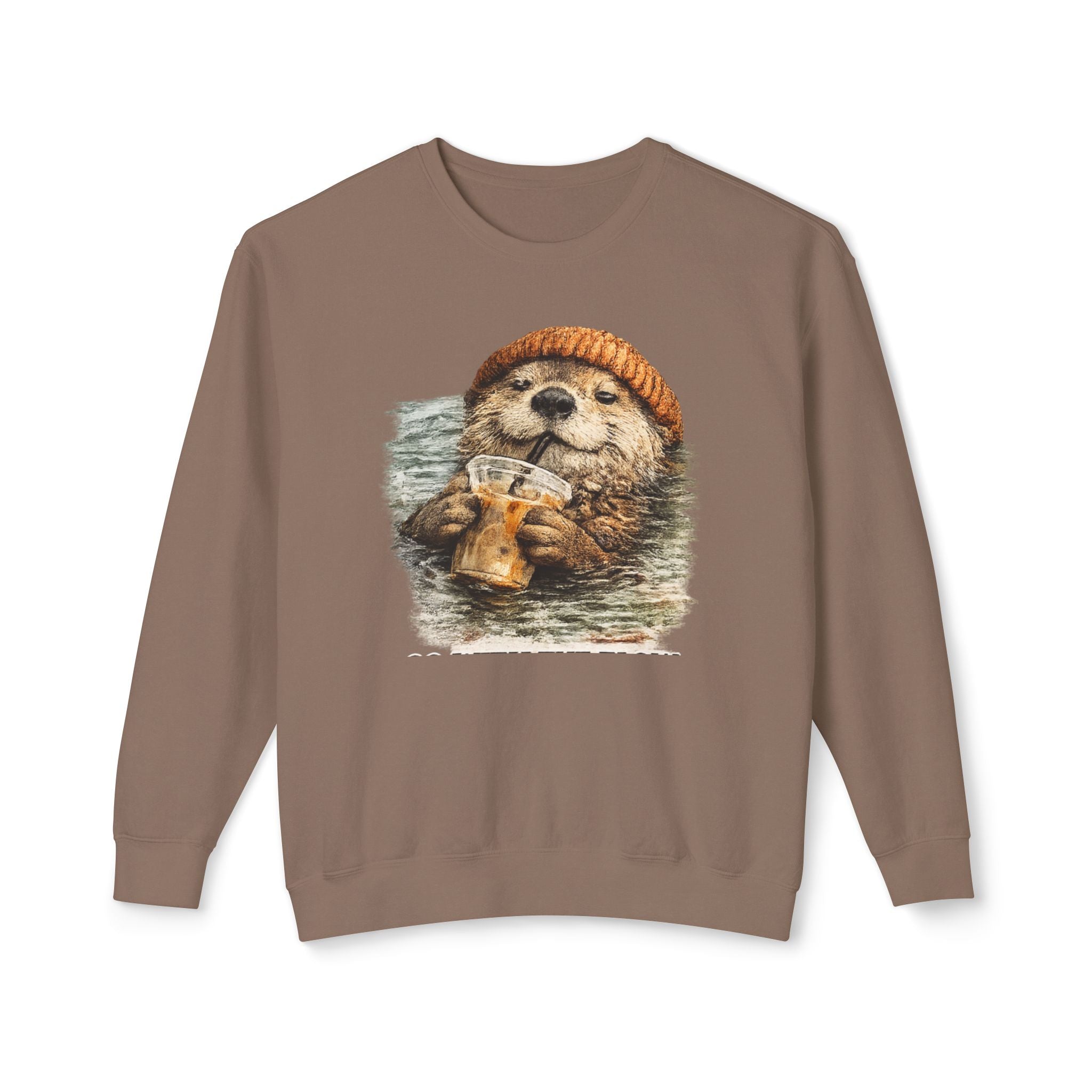 Beanie Beaver with Coffee Sweatshirt