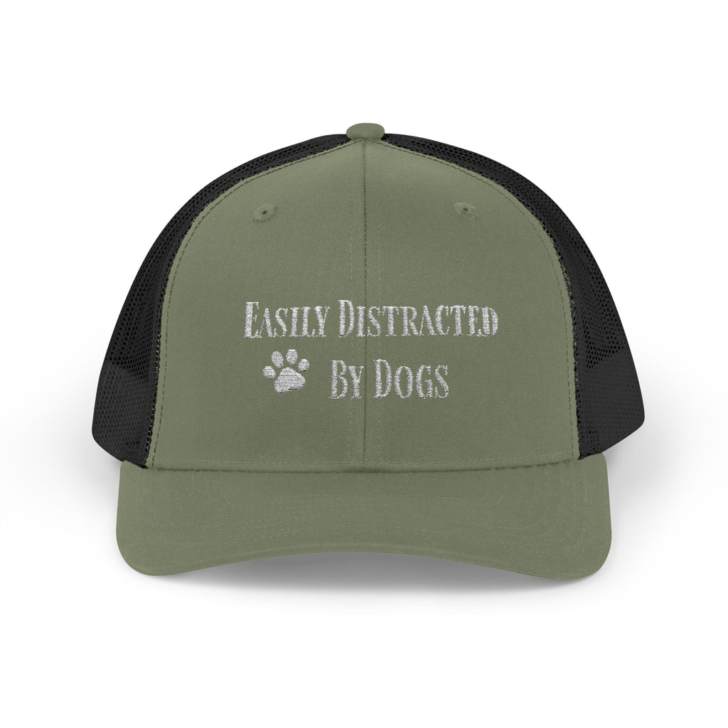 Trucker Cap — "Easily Distracted By Dogs"  Snapback