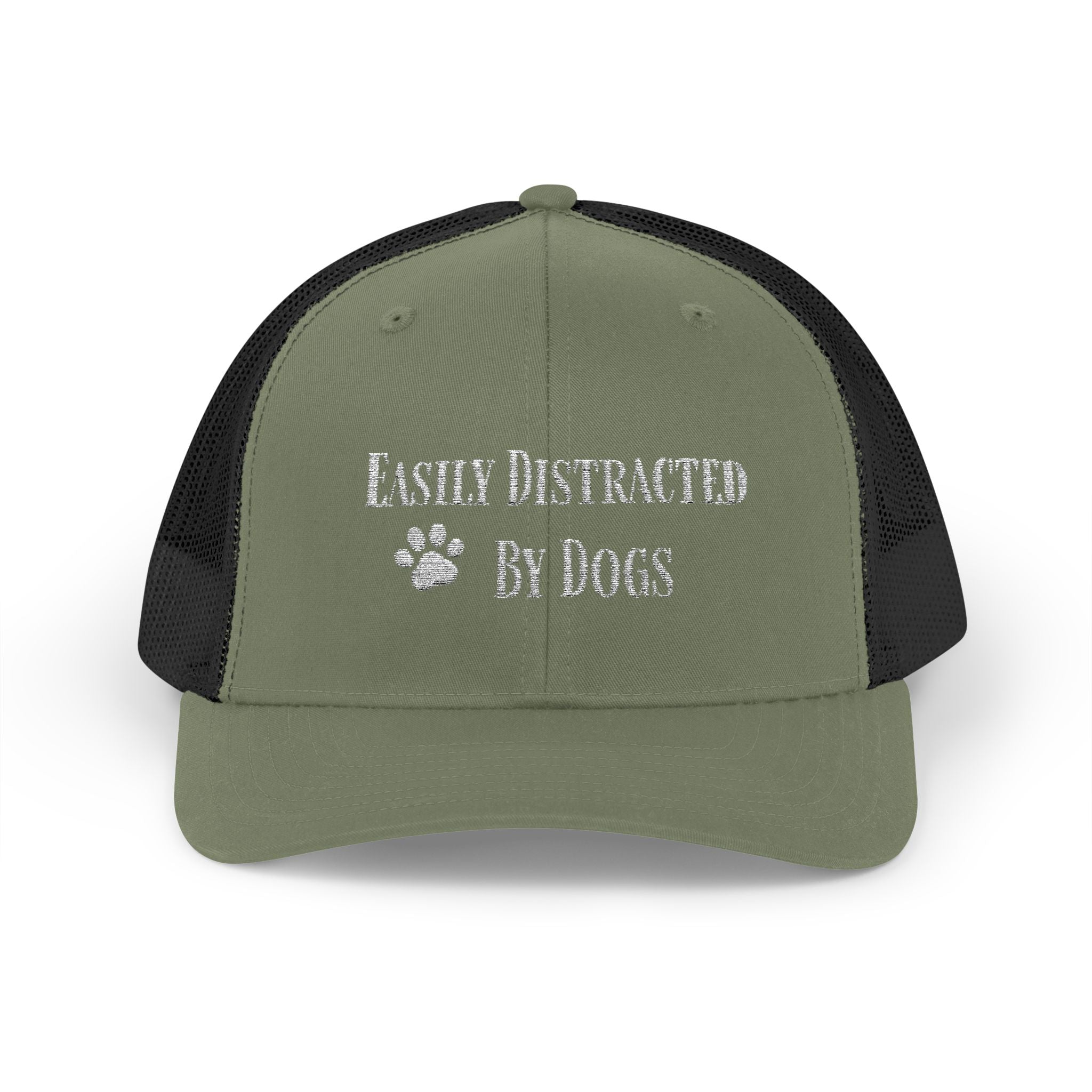 Trucker Cap — "Easily Distracted By Dogs"  Snapback