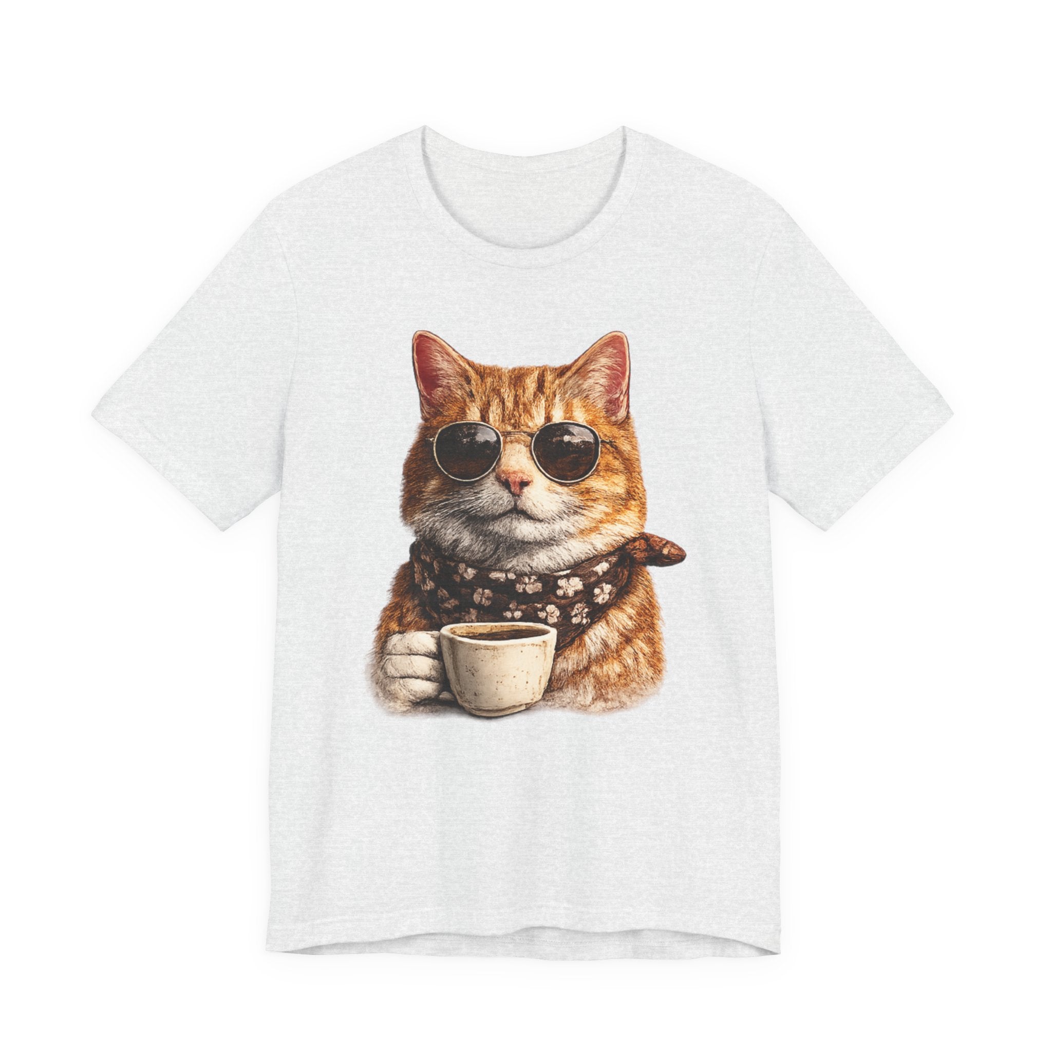 Cool Cat with Coffee