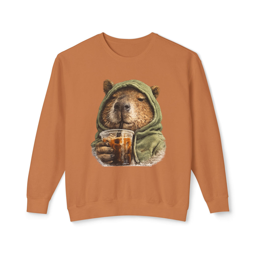 Capybara with Coffee Sweatshirt