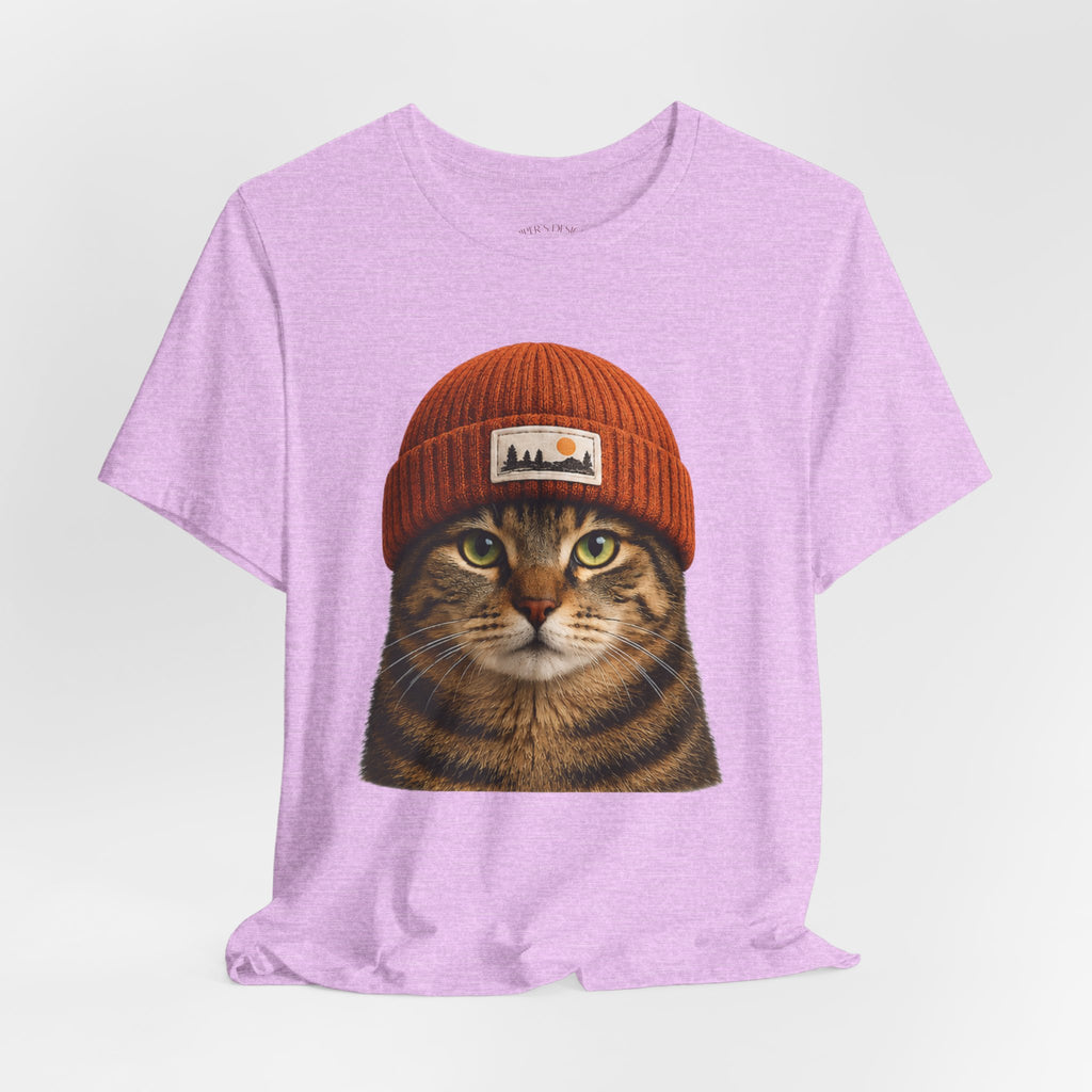 Tabby Cat in a Beanie