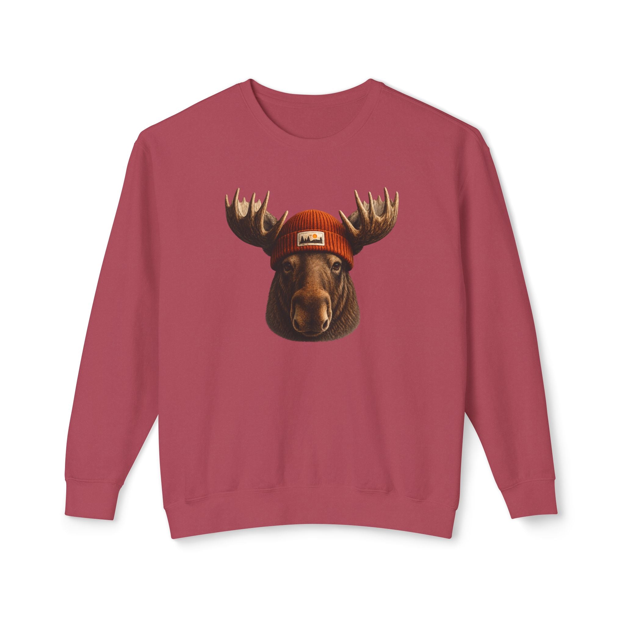 Moose Beanie Sweatshirt
