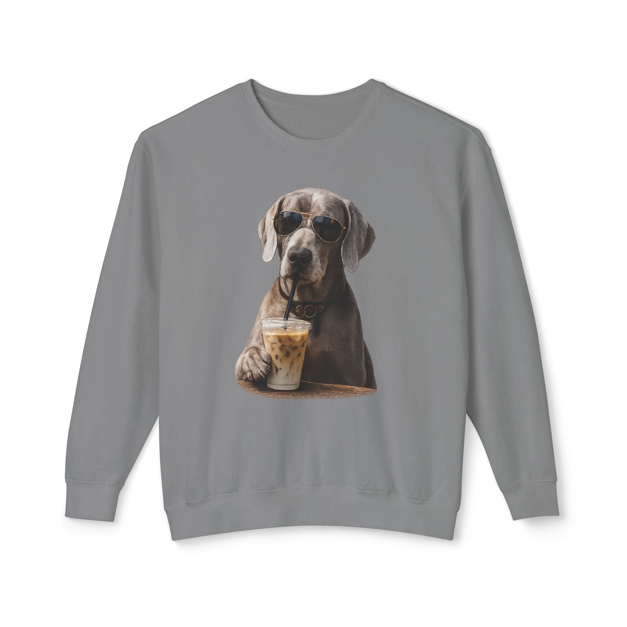 Weimaraner with Coffee Sweatshirt