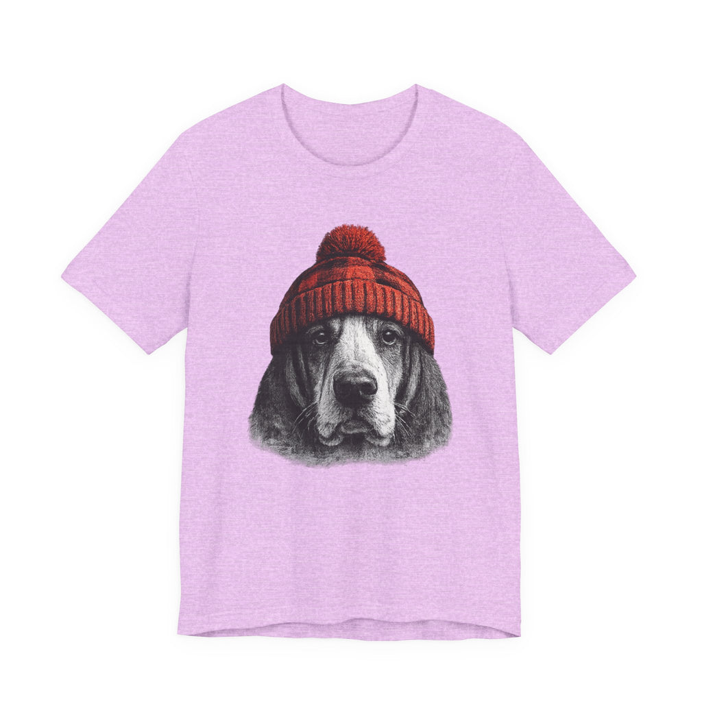 Basset in a Beanie