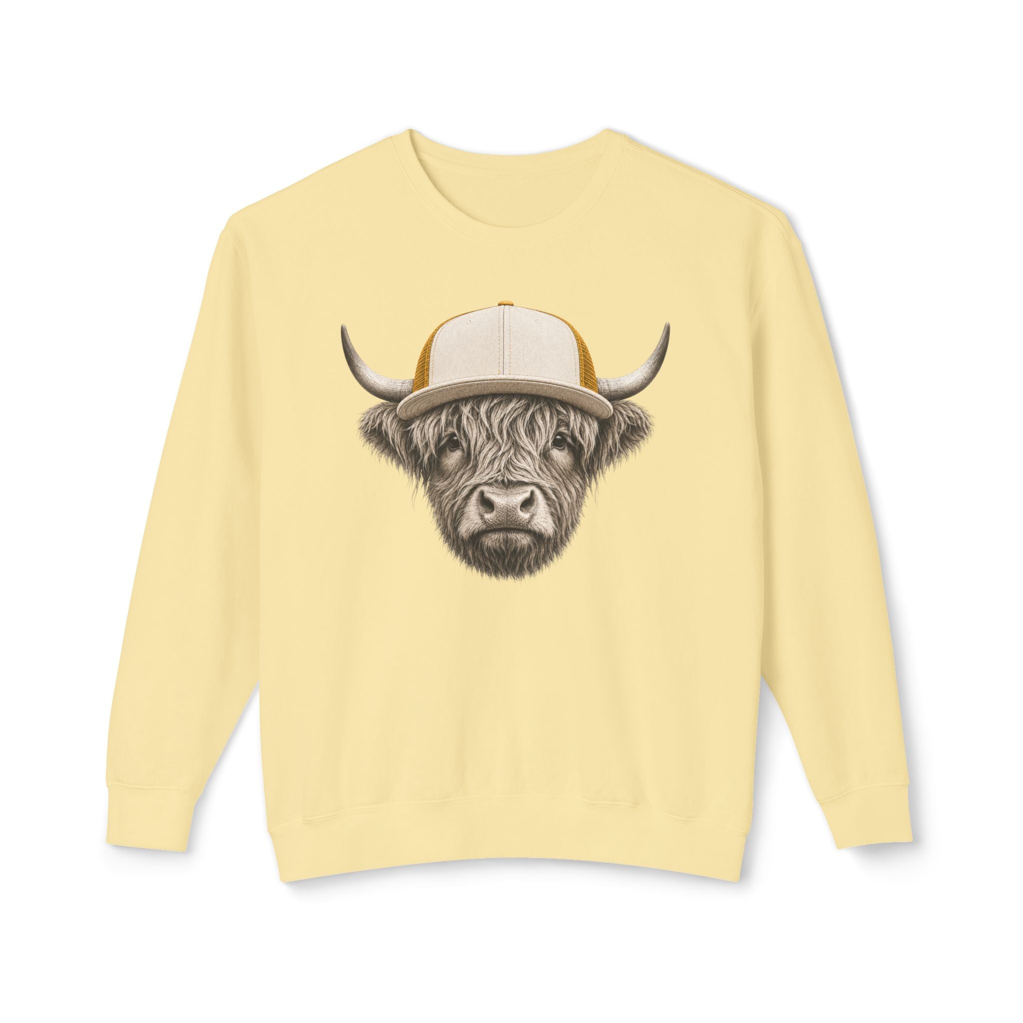 Trucker Hat Highland Cow Sweatshirt