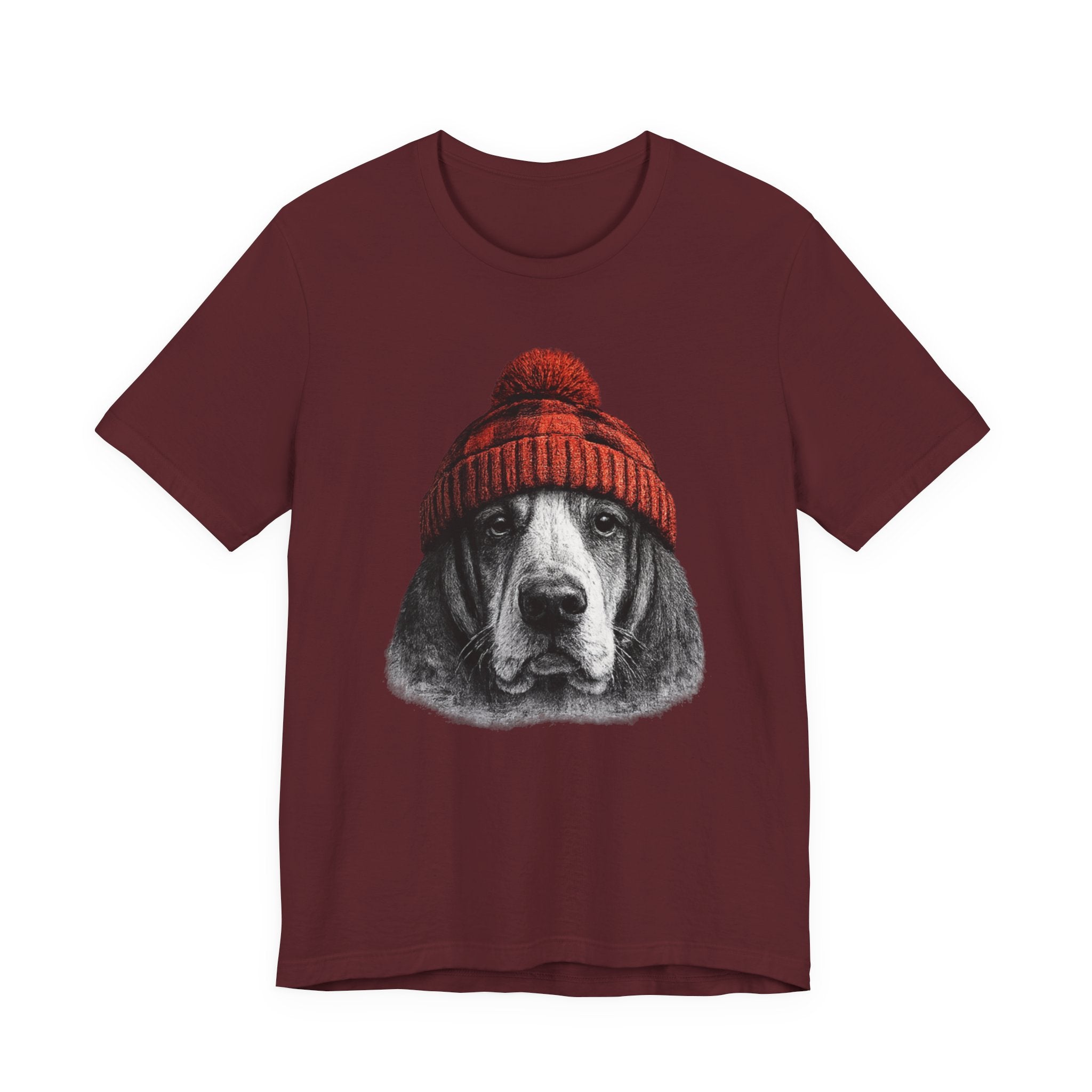 Basset in a Beanie