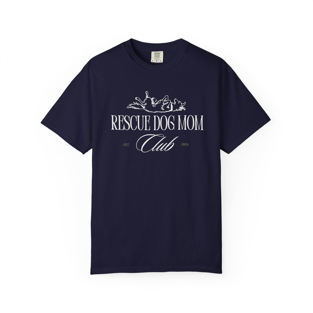 Rescue Dog Mom Club Tee | Comfort Colors® Rescue Dog Shirt | Piper and Friends