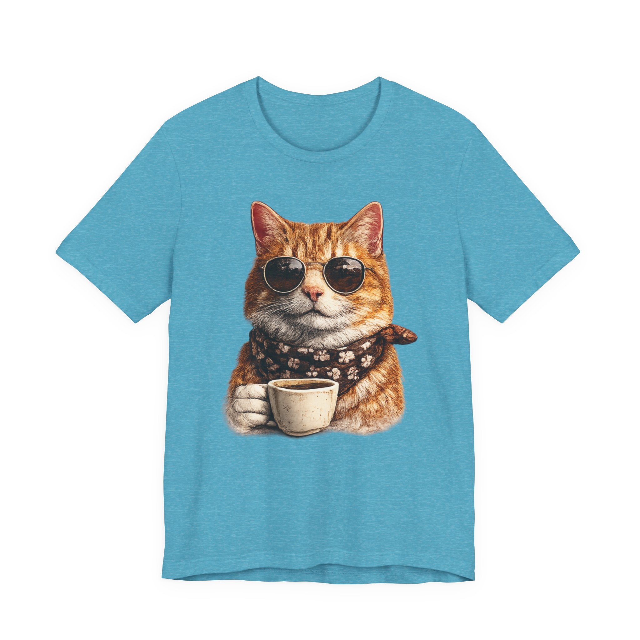 Cool Cat with Coffee