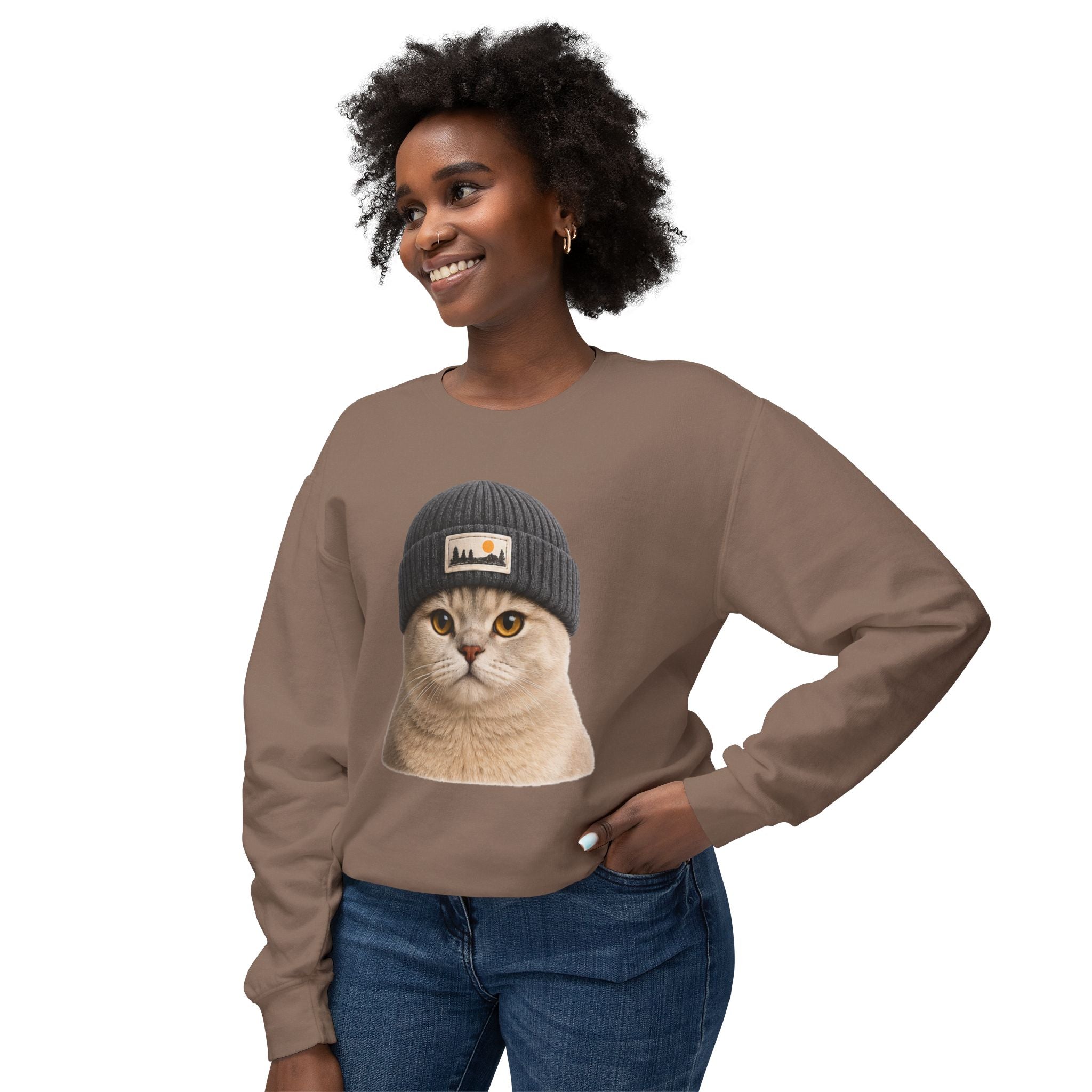 Cat Beanie Sweatshirt