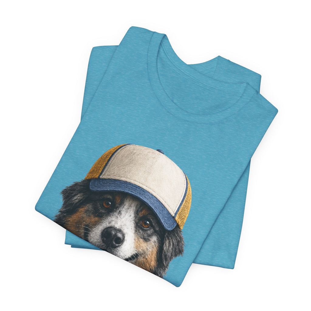 Aussie in a trucker hat
