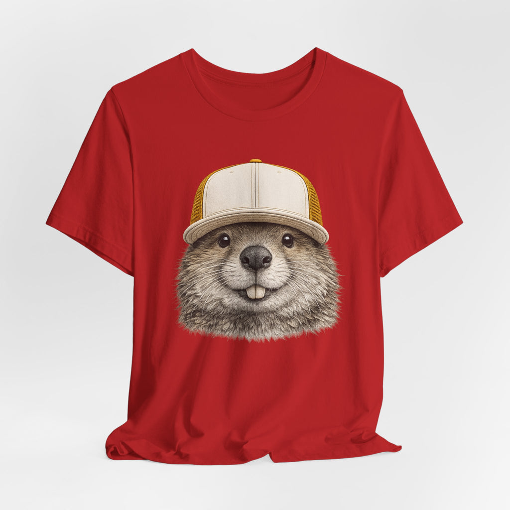Beaver in Trucker Hat