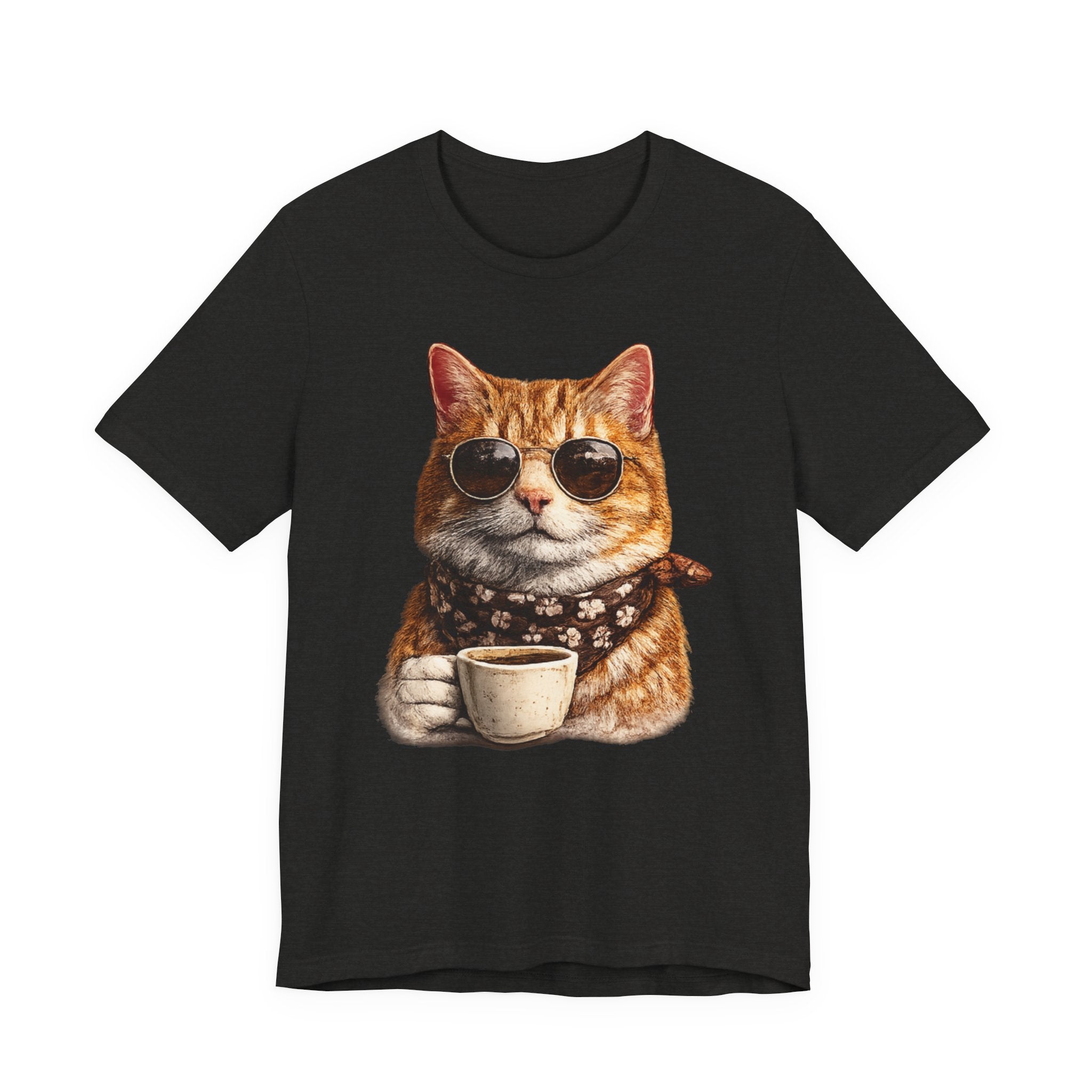 Cool Cat with Coffee
