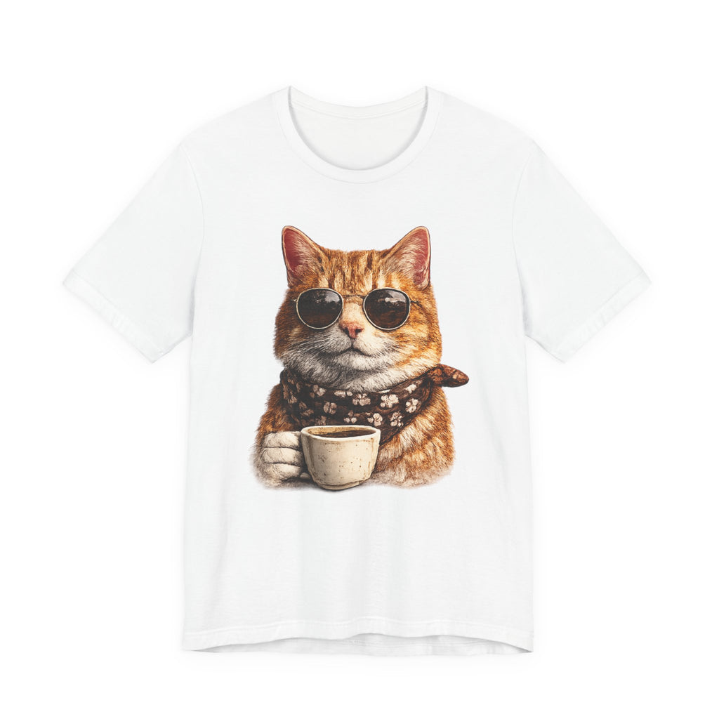 Cool Cat with Coffee
