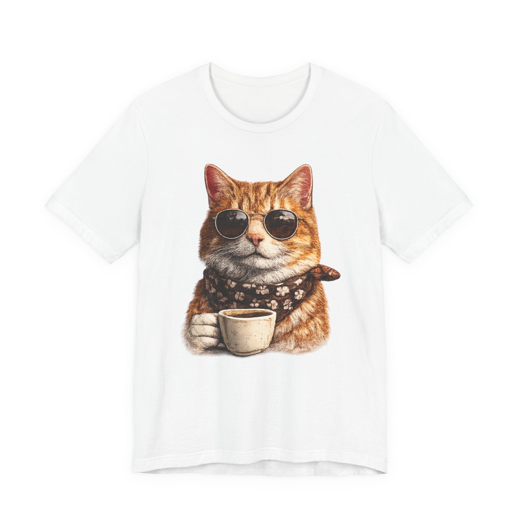 Cool Cat with Coffee