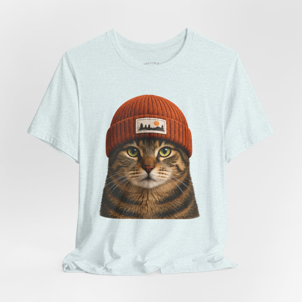 Tabby Cat in a Beanie