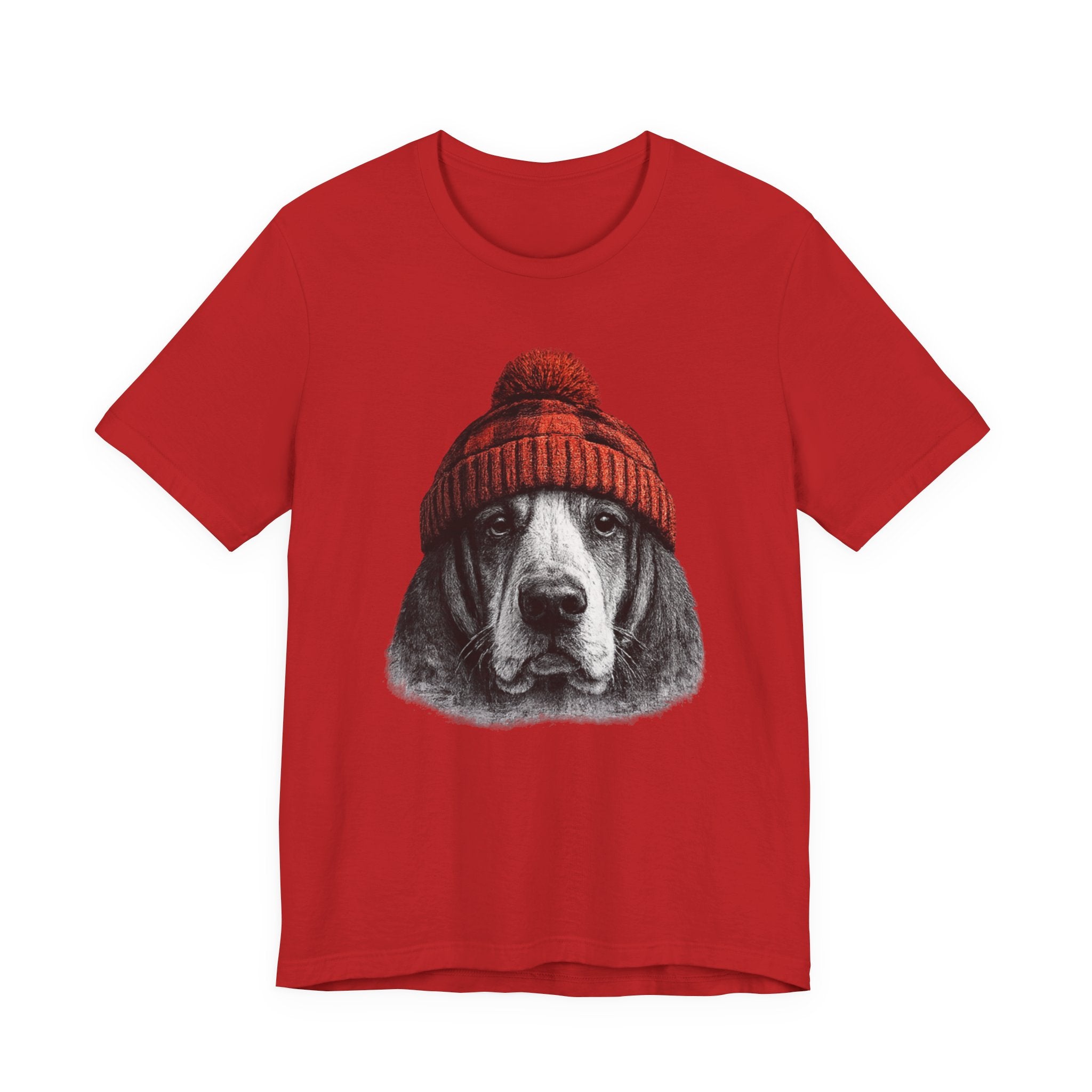 Basset in a Beanie