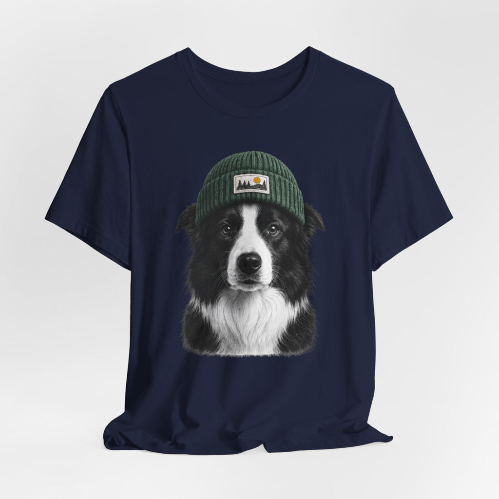 Border Collie in a Beanie