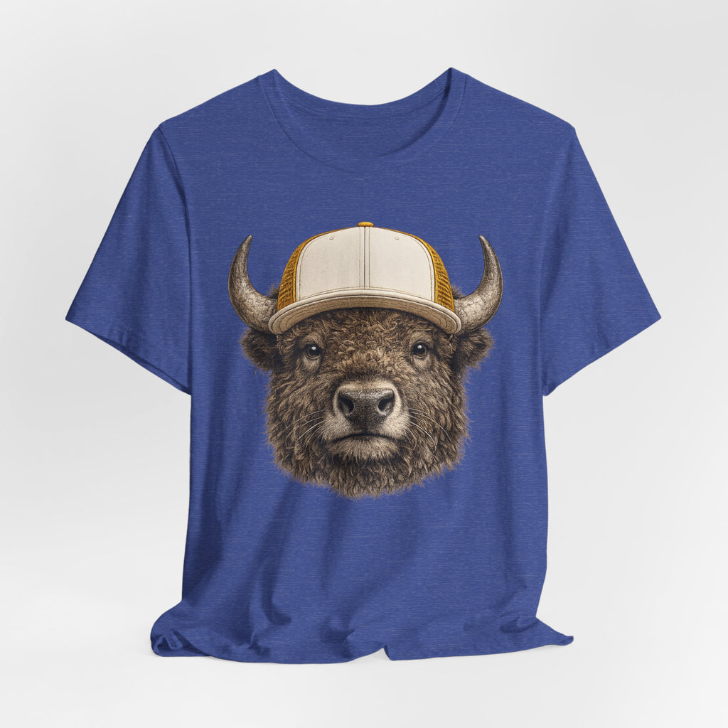 Bison in Trucker Hat