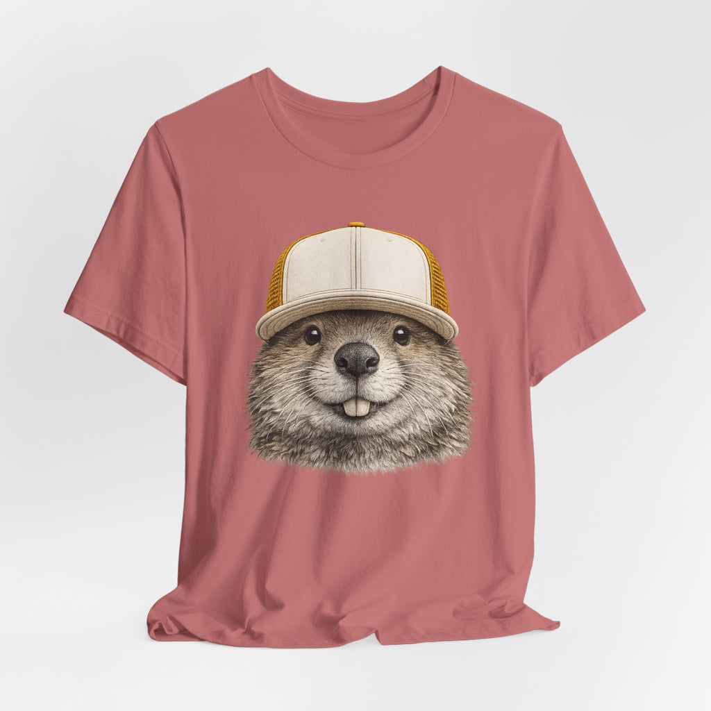 Beaver in Trucker Hat