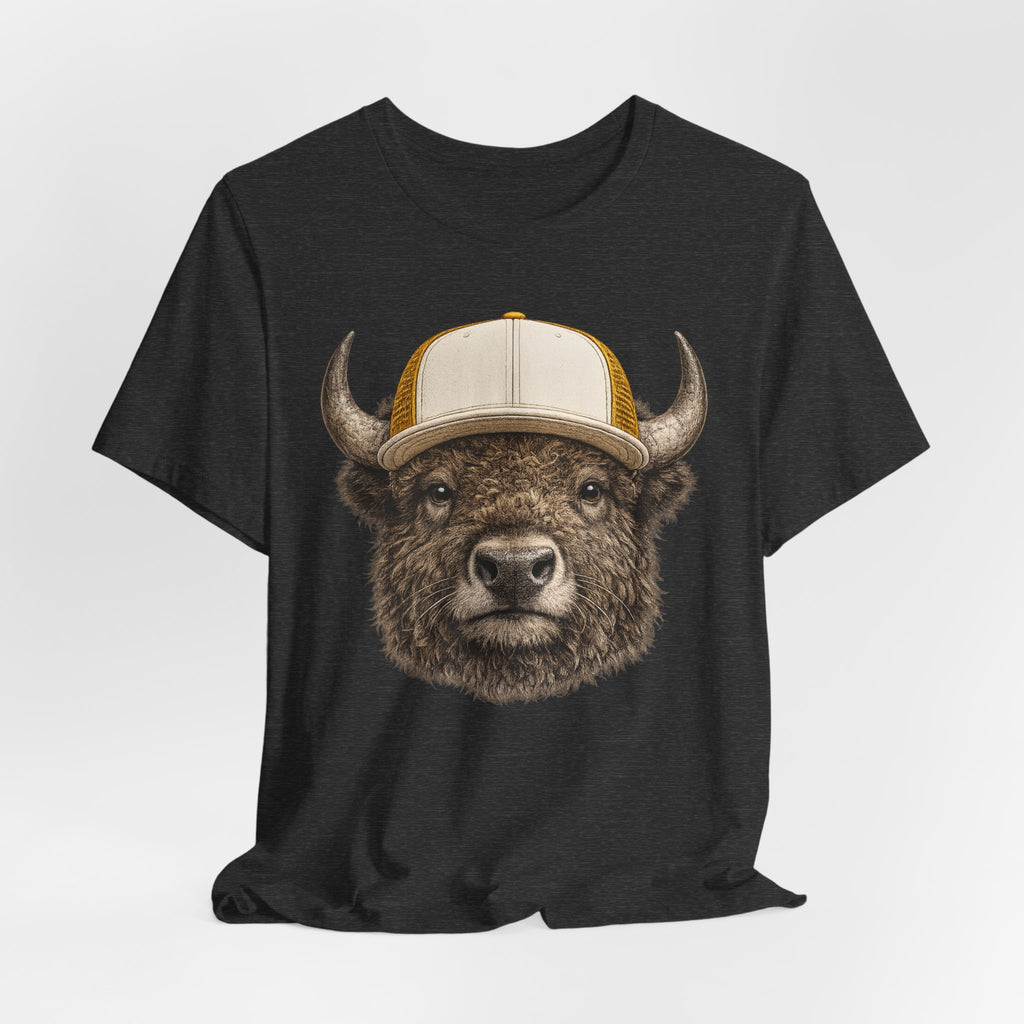 Bison in Trucker Hat