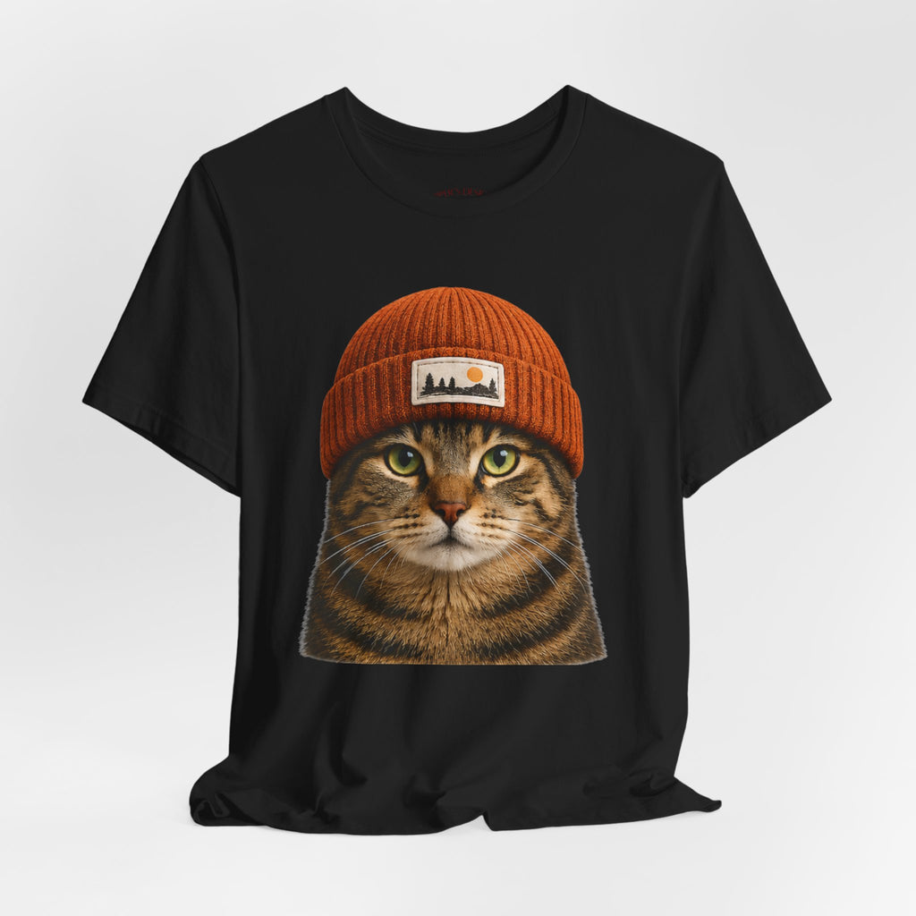 Tabby Cat in a Beanie