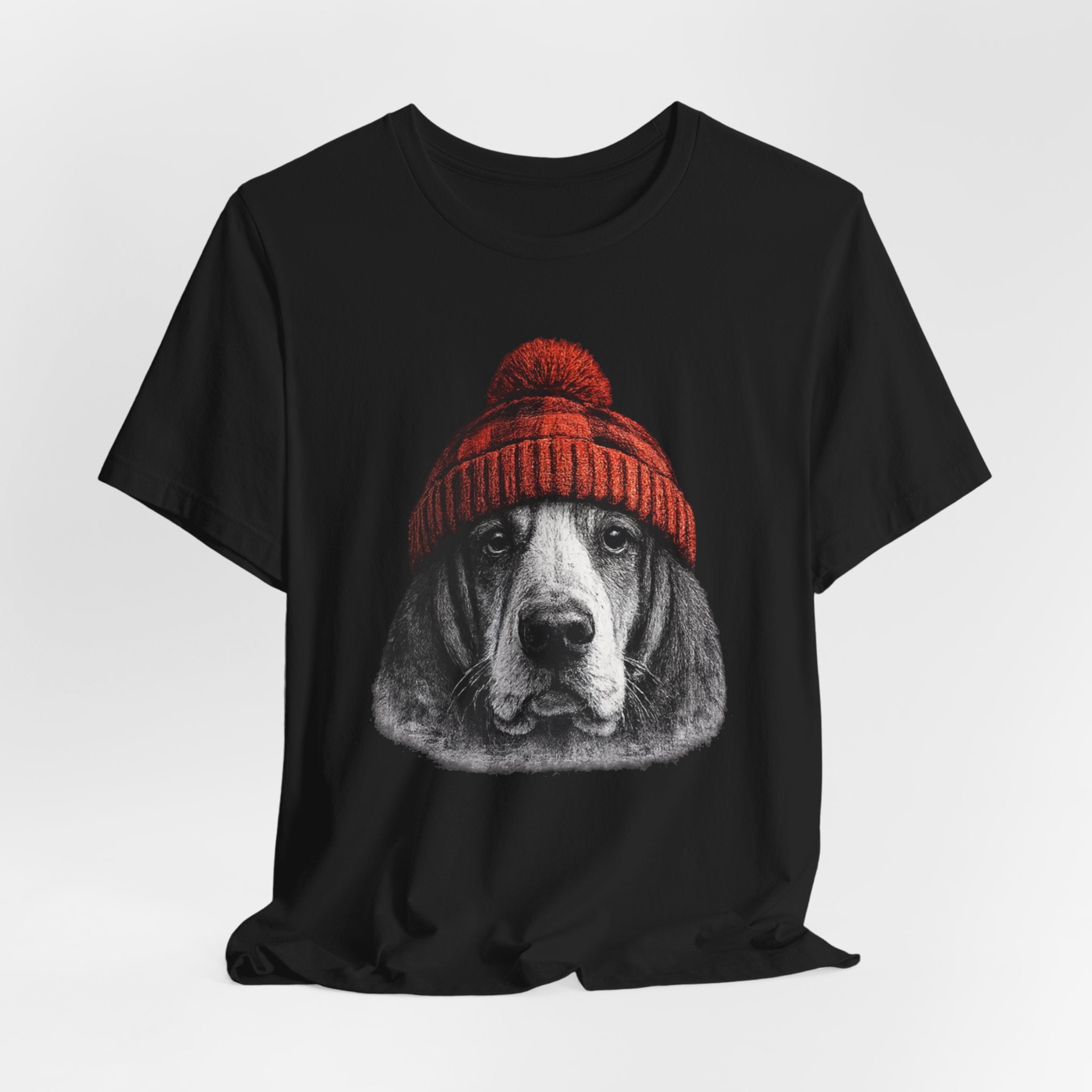 Basset in a Beanie