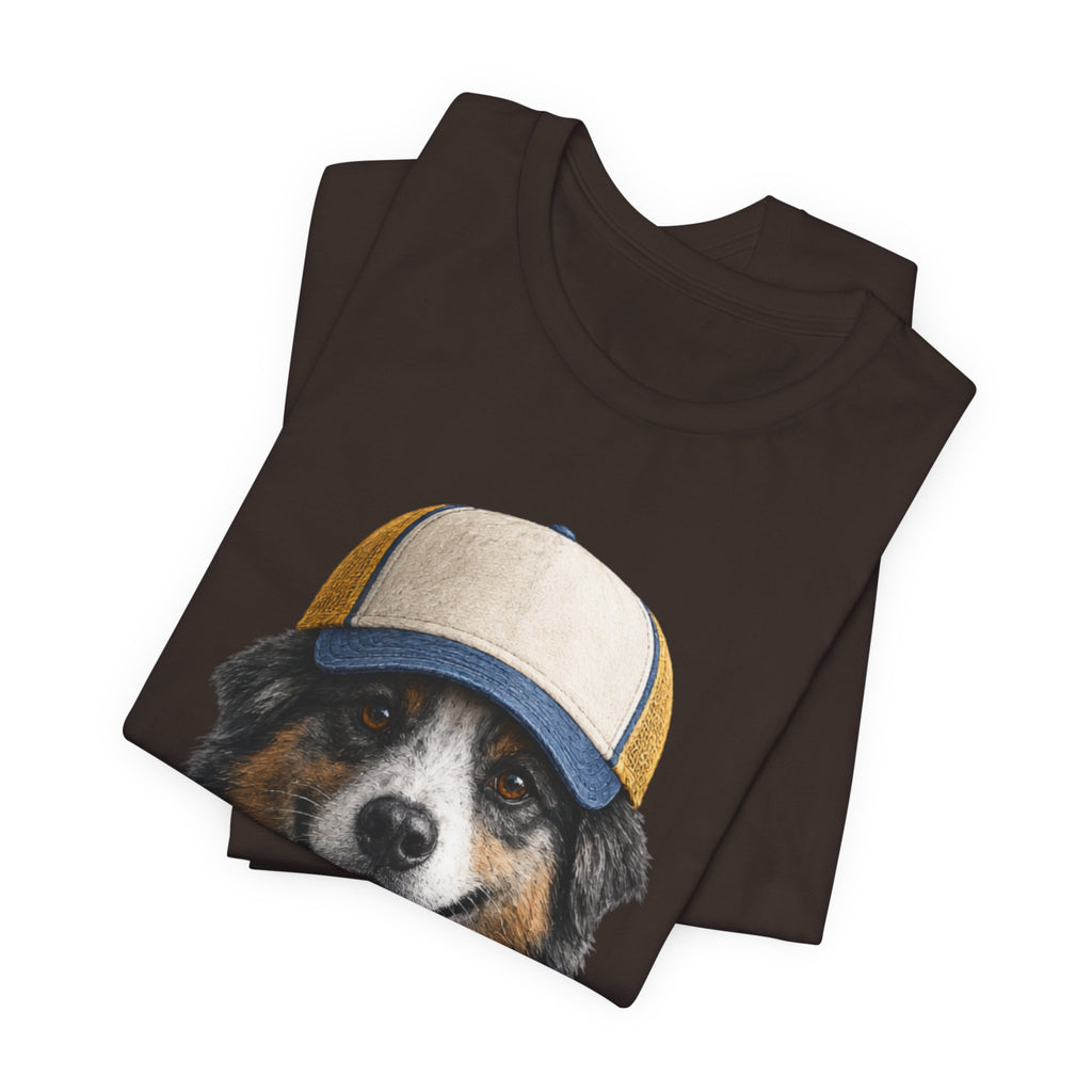 Aussie in a trucker hat