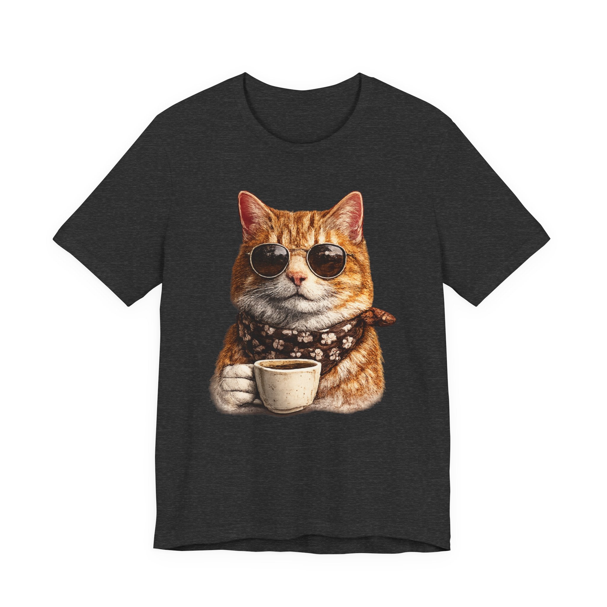 Cool Cat with Coffee