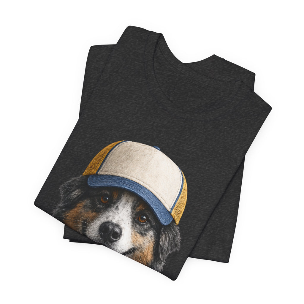 Aussie in a trucker hat