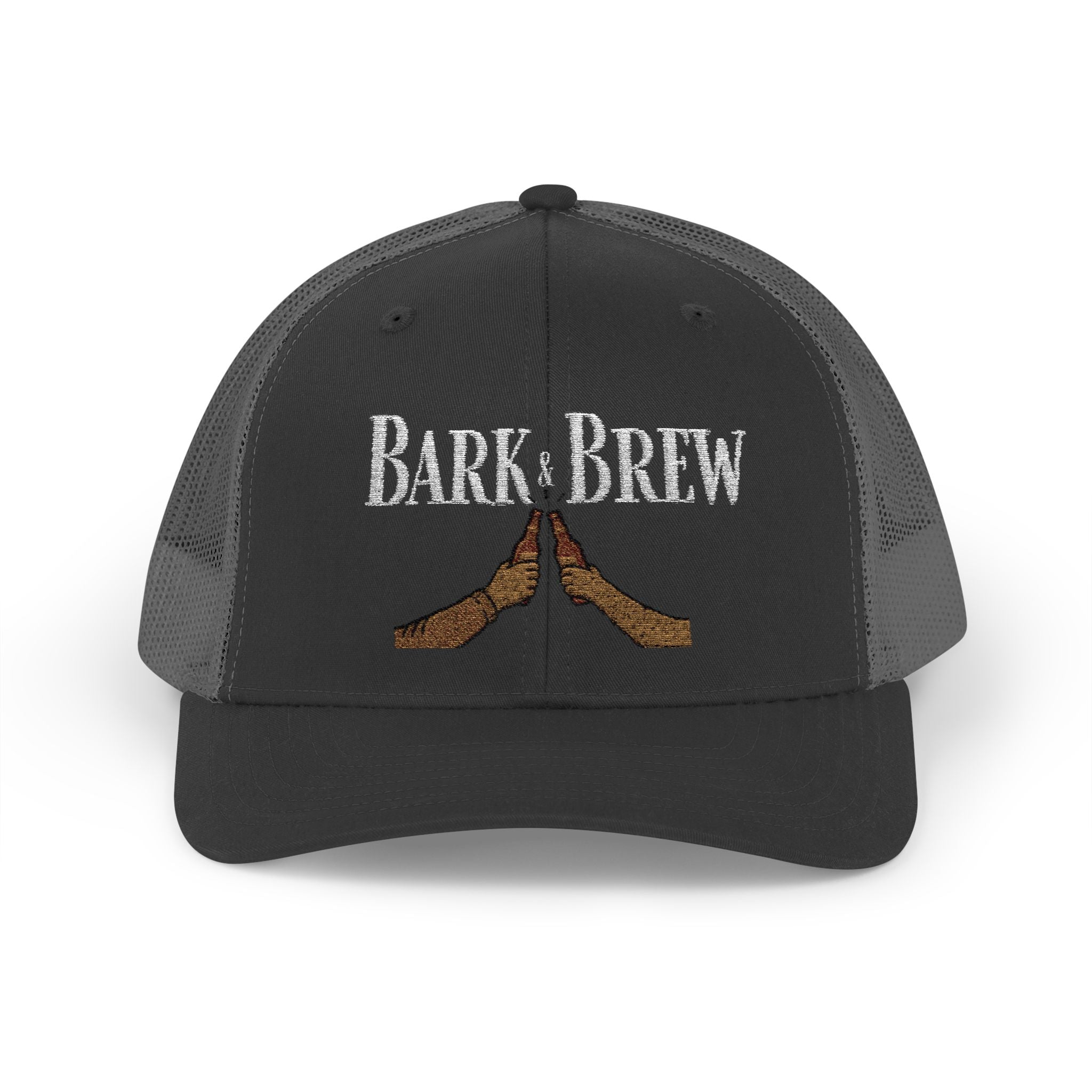 Trucker Cap — "Bark and Brew"  Snapback