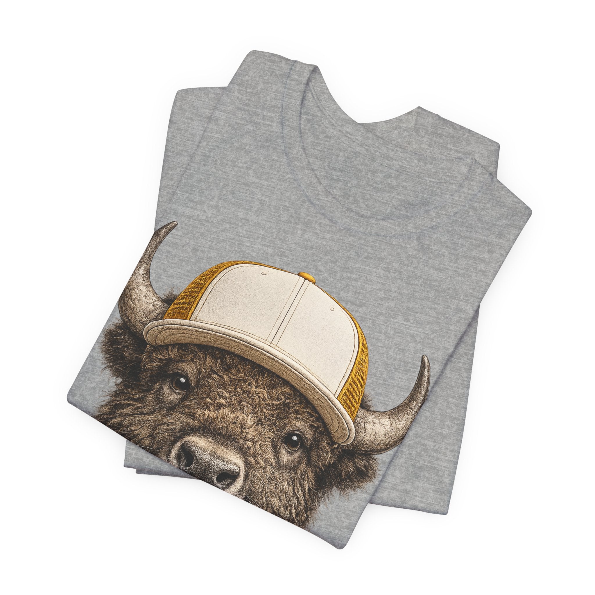 Bison in Trucker Hat
