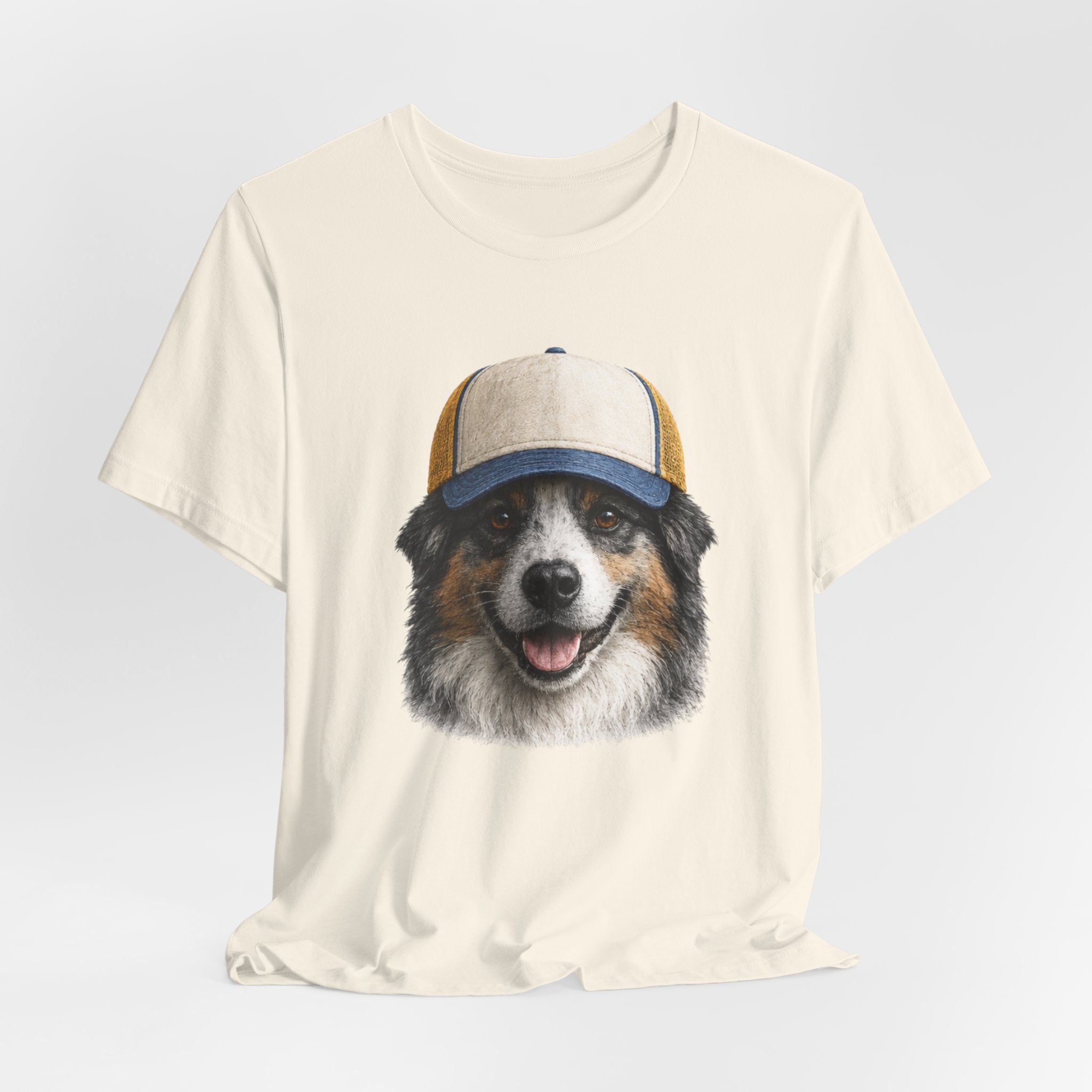 Aussie in a trucker hat