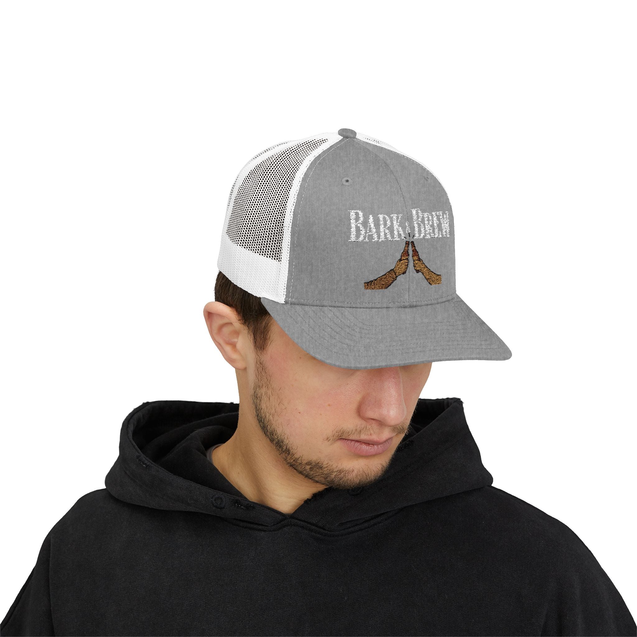 Trucker Cap — "Bark and Brew"  Snapback