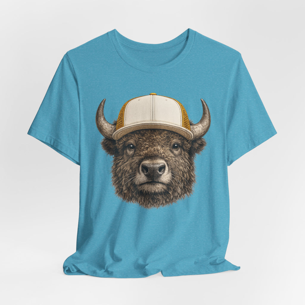 Bison in Trucker Hat