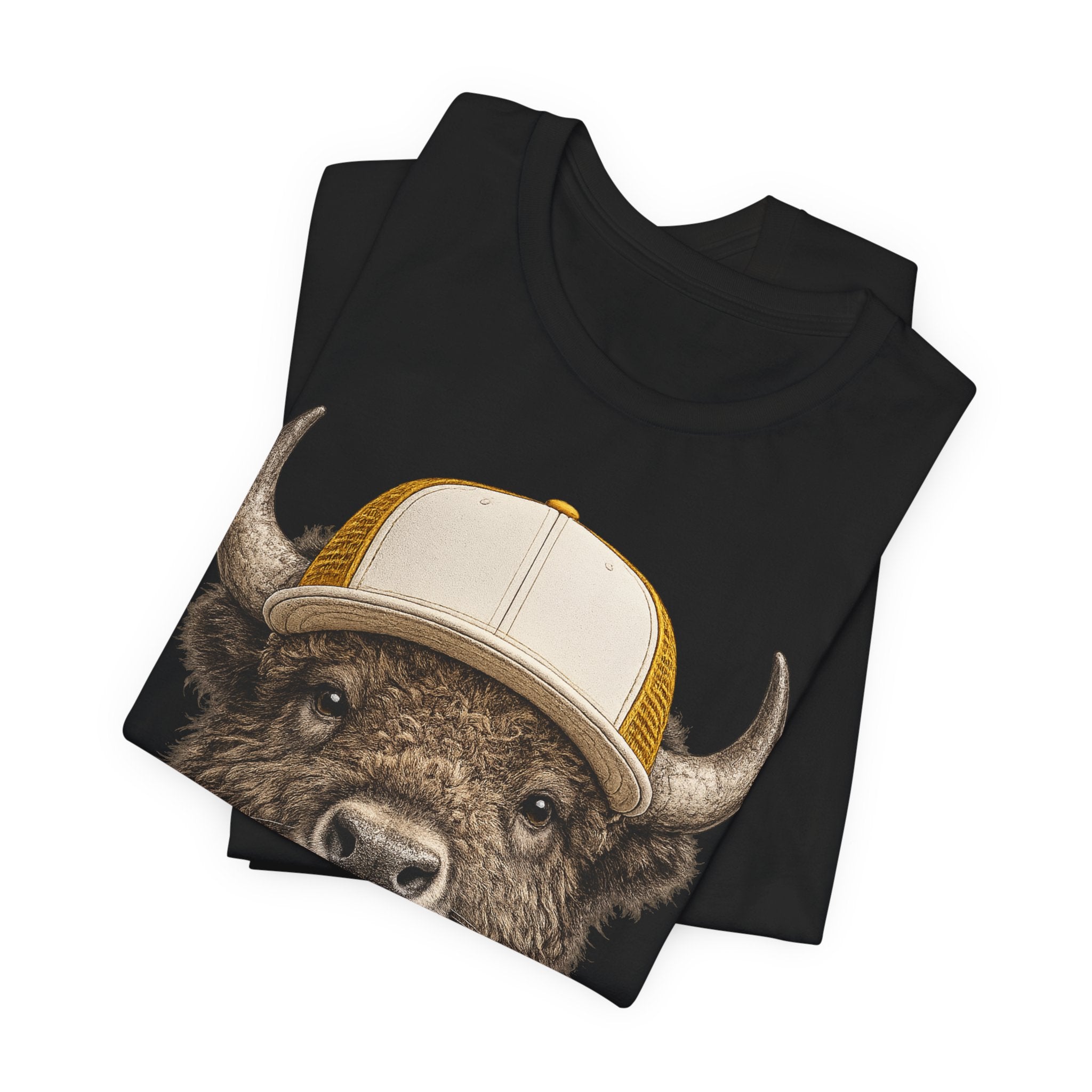Bison in Trucker Hat