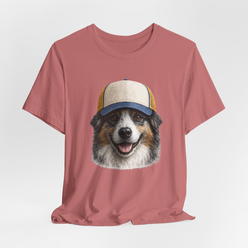 Aussie in a trucker hat