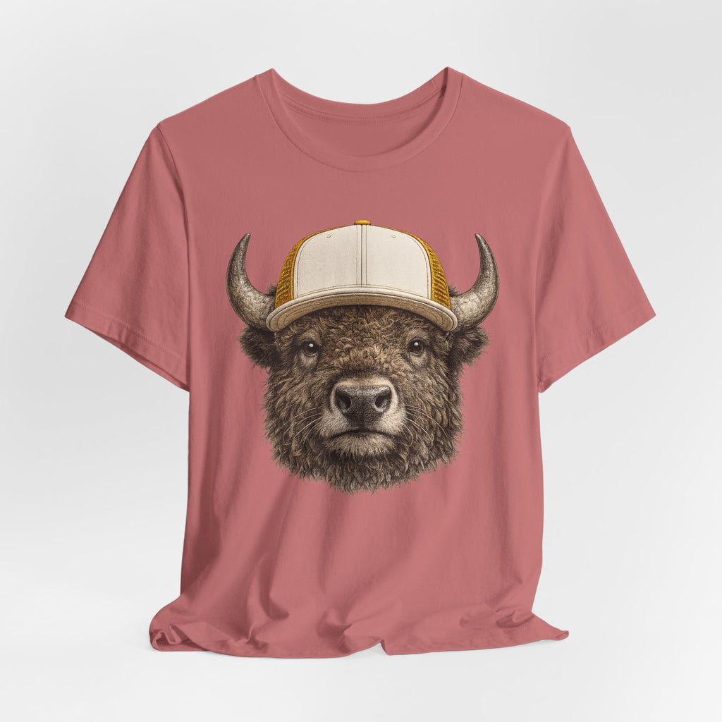 Bison in Trucker Hat