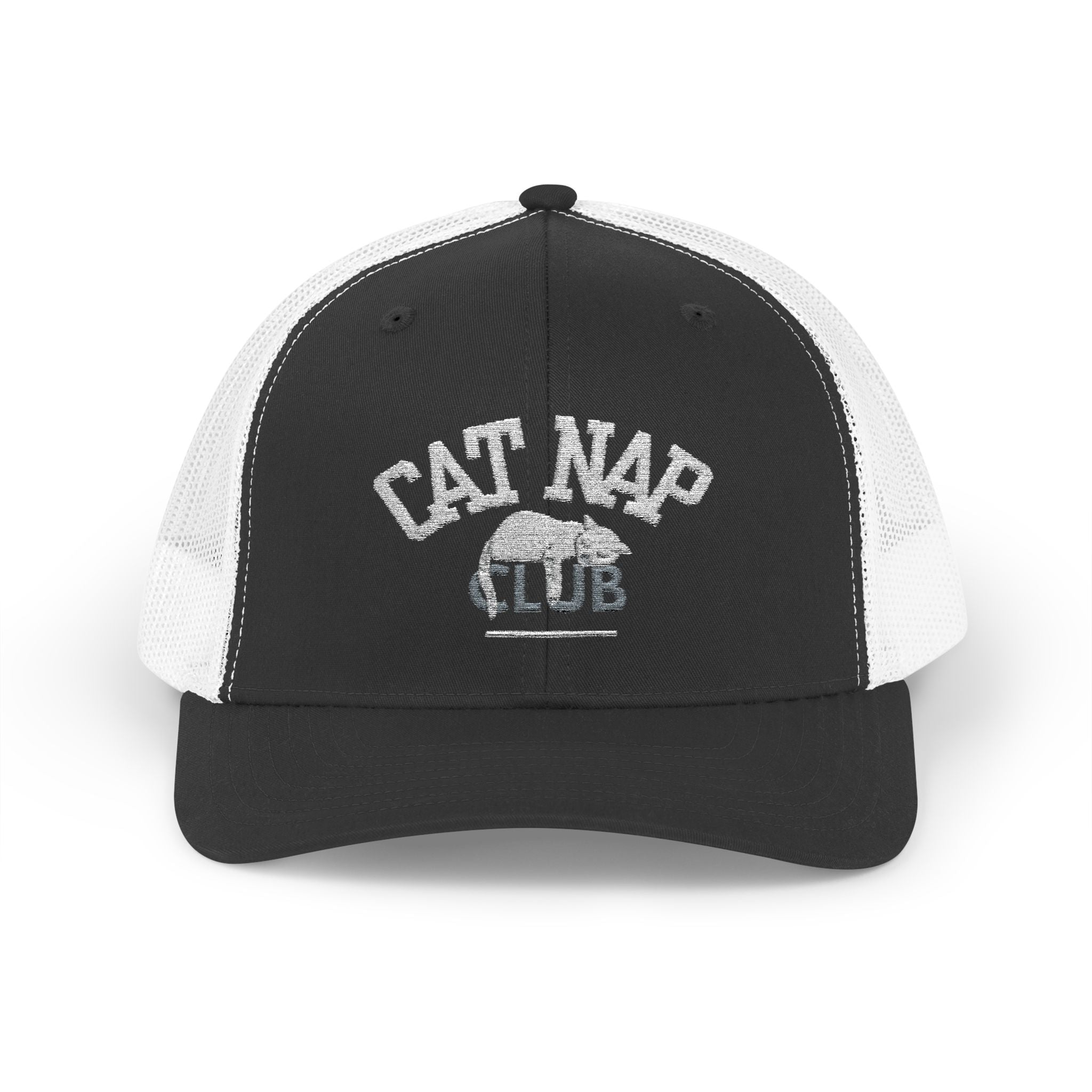 Cat Nap Club Trucker Cap — Snapback Cat Lover Hat