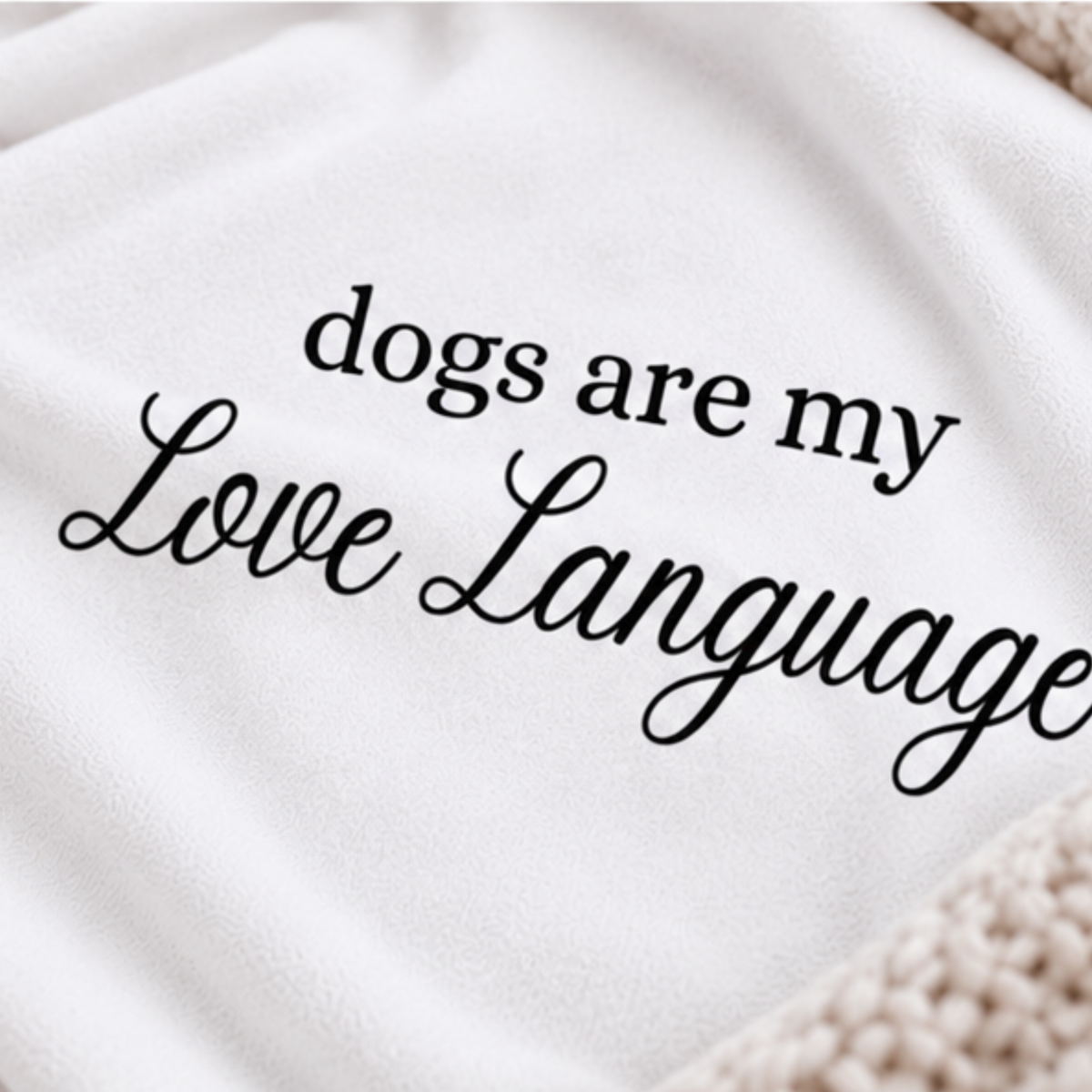 Dogs Are My Love Language Comfort Colors Crewneck Sweatshirt