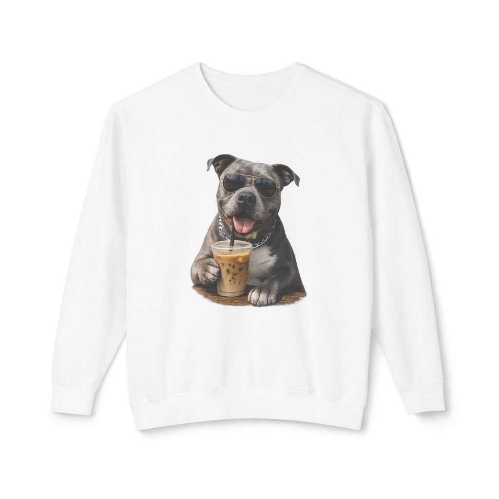 Pittie with Coffee Sweatshirt