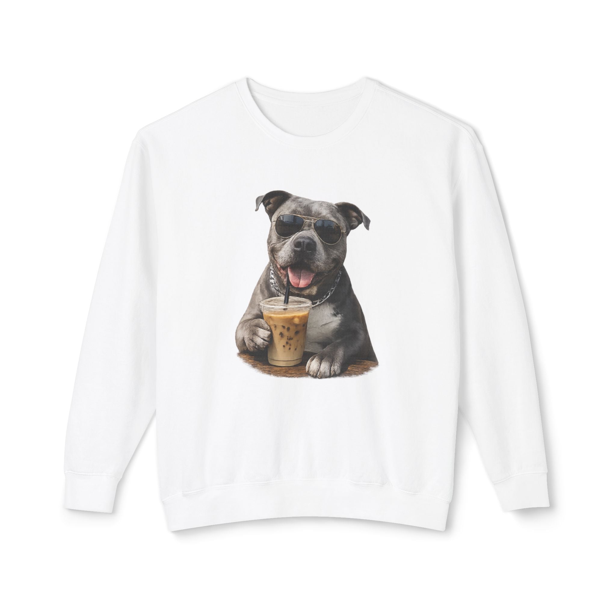 Pittie with Coffee Sweatshirt