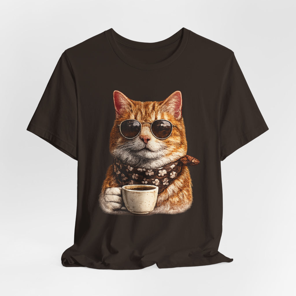 Cool Cat with Coffee