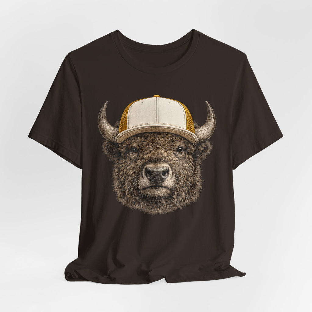 Bison in Trucker Hat