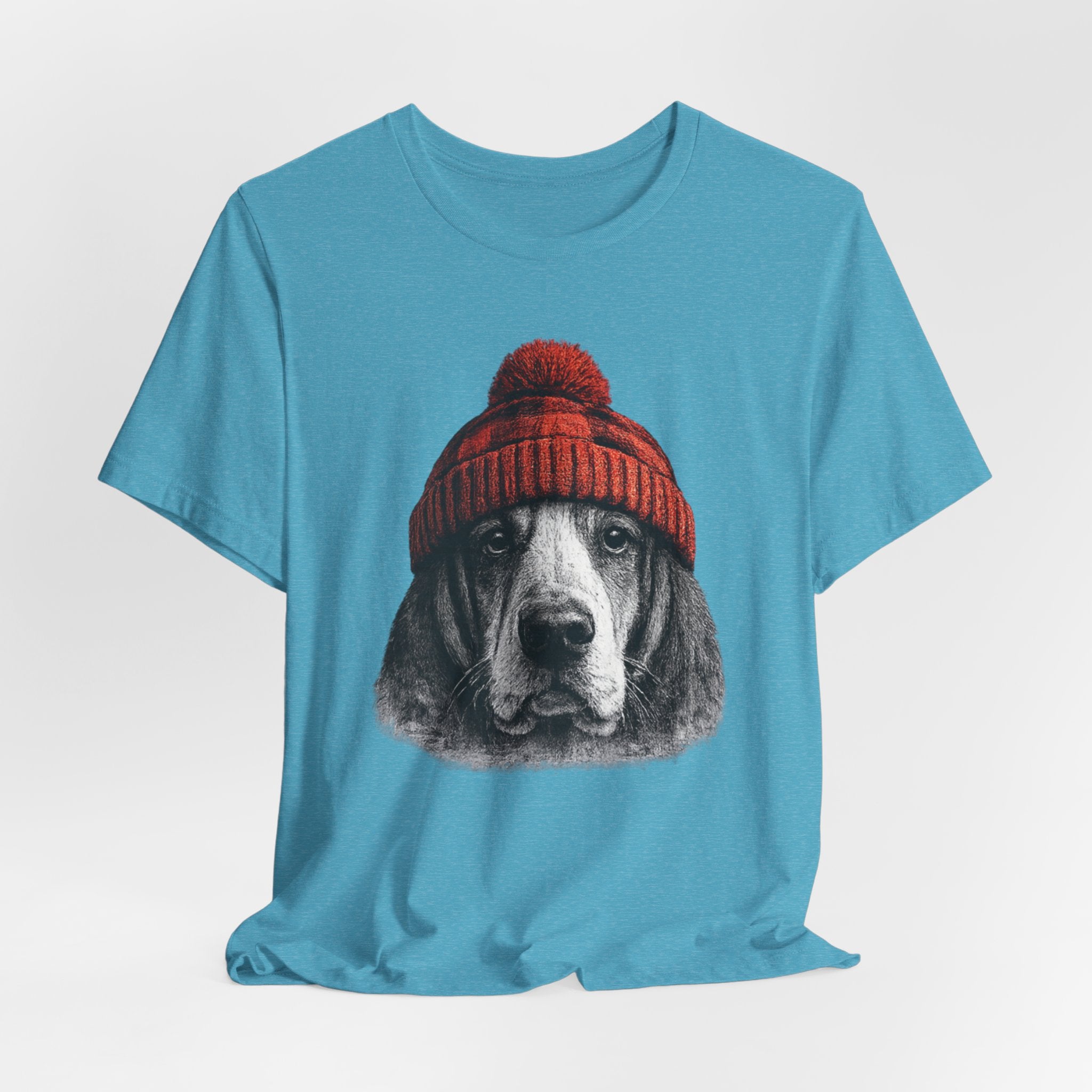 Basset in a Beanie