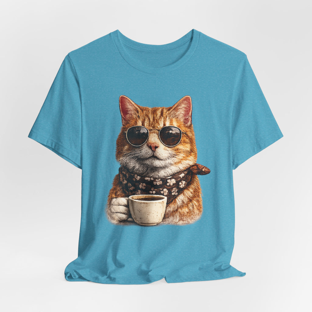 Cool Cat with Coffee