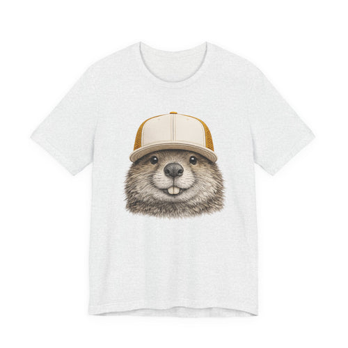 Beaver in Trucker Hat